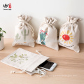 High-end creative canvas drawstring bag